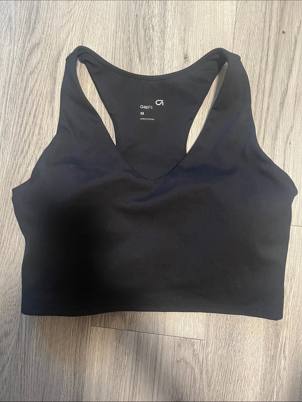 GapFit Black Longline Sports Bra